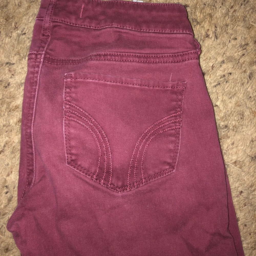 Maroon jeans